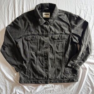 Black Denim Boxy Jacket